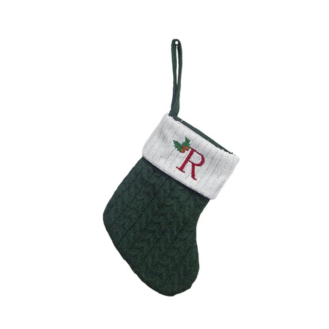 Birdeem Christmas Large Letters Christmas Stockings Cute Striped Christmas Tree Pendant Holiday Decorations