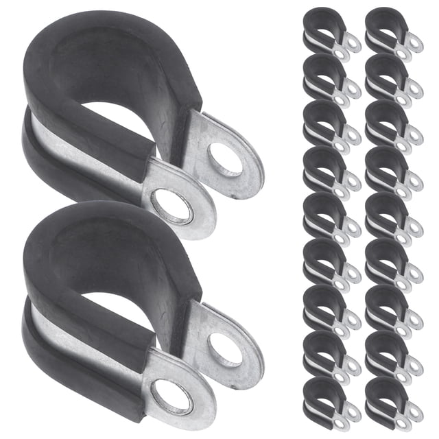 Miangastore 20pcs Cable Clamp Brake Line Clamp Tube Clamp Pipe Clamp Tool Stainless Steel Clamp Supply