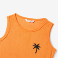 thumbnail image 2 of PatPat Family Matching Orange Terry Tank Top and Bodycon Tank Dress Sets, 2 of 4