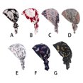 thumbnail image 4 of Chemo Chapeau Impression Foulard Femmes Coton Musulman Turban Stretch Cheveux Perte Liée Baotou Chapeaux, 4 of 8