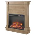 thumbnail image 4 of Ameriwood Home Ellsworth Fireplace with Mantel, Natural, 4 of 9
