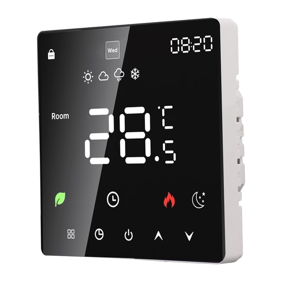 Smart Programmable Thermostat LCD Display Energy Saving Wide Compatibility, Precise Temperature Control For Hydronic Boiler