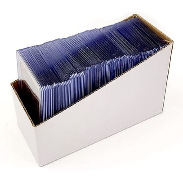 JUNWELL 100ct Top Loaders and Card Sleeves( 50ct Toploaders and 50 sleeves) Penny Sleeves Thick Plastic Toploaders Trading Card Sleeves Holder Fit for MTG Yugioh Pokemon Card Baseba