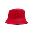 thumbnail image 2 of TopHeadwear Blank Cotton Bucket Hat - Red - Small/Medium, 2 of 2