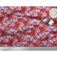 thumbnail image 2 of Soimoi Poly Georgette Fabric Leaves & Buttercup Floral Print Fabric by the Yard 42 Inch Wide, 2 of 3