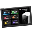 thumbnail image 1 of 5in IPS USB Mini Screen, 800x480 Resolution PC CPU RAM HDD Monitor for AIDA64, with Type C and PH Backline Ports, Multifunctional Computer Temp Monitor for PC Computer Case, 1 of 7
