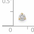 thumbnail image 3 of Or Jaune 14k 18 Gauge 3mm Zircon Cubique Cz Labret/bijou de Visage Labret, 3 of 7