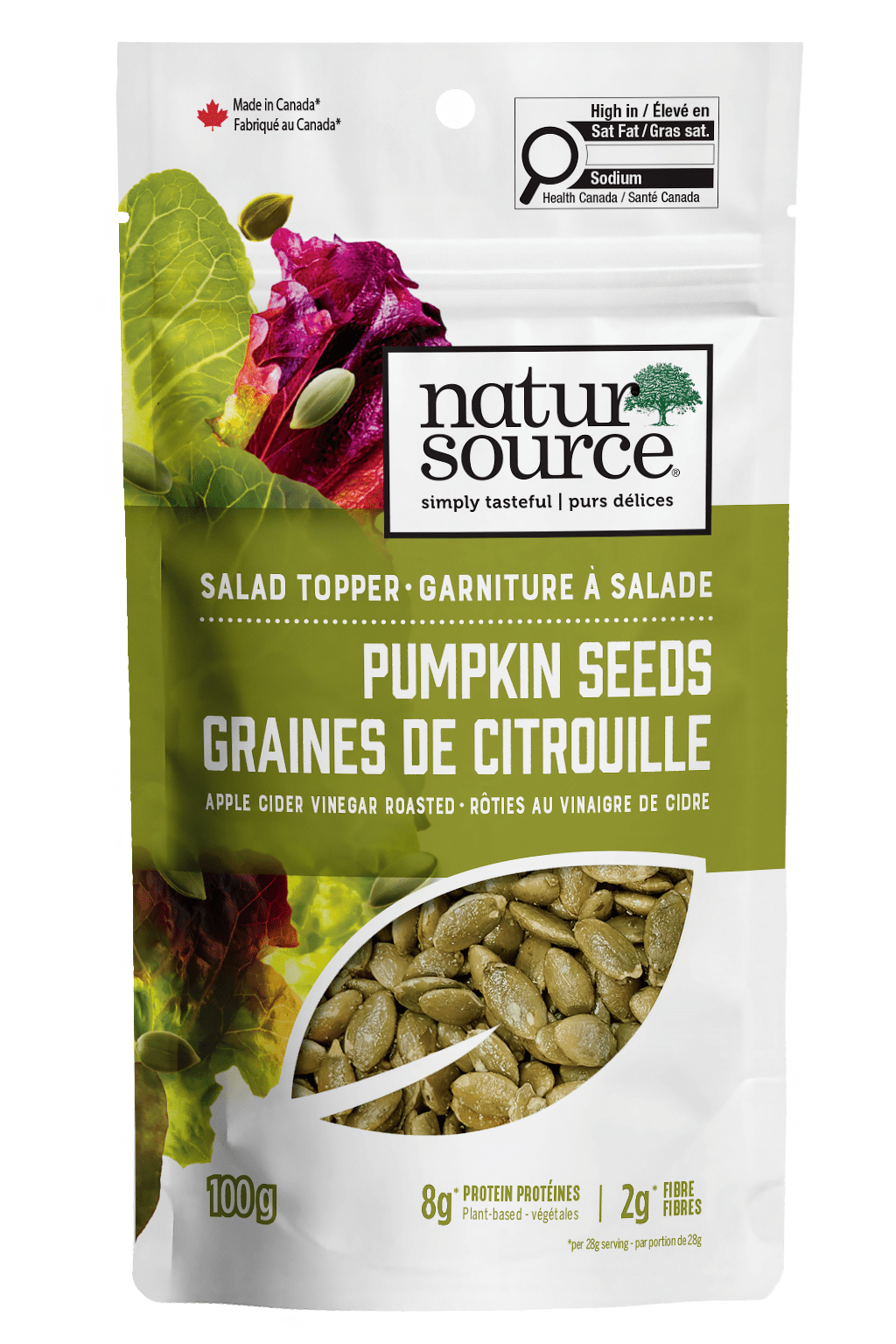 Natursource Graines de Citrouille Roties au Vinaigre de Cidre