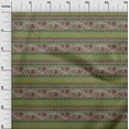 thumbnail image 2 of oneOone Cotton Poplin Fabric Leaves & Floral Block Print Fabric BTY 56 Inch Wide, 2 of 4