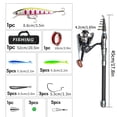 thumbnail image 2 of Telescopic Fishing Rod and Reel Combo Set for Trout and Saltwater Angling with Ambidextrous Handle Design, 2 of 6