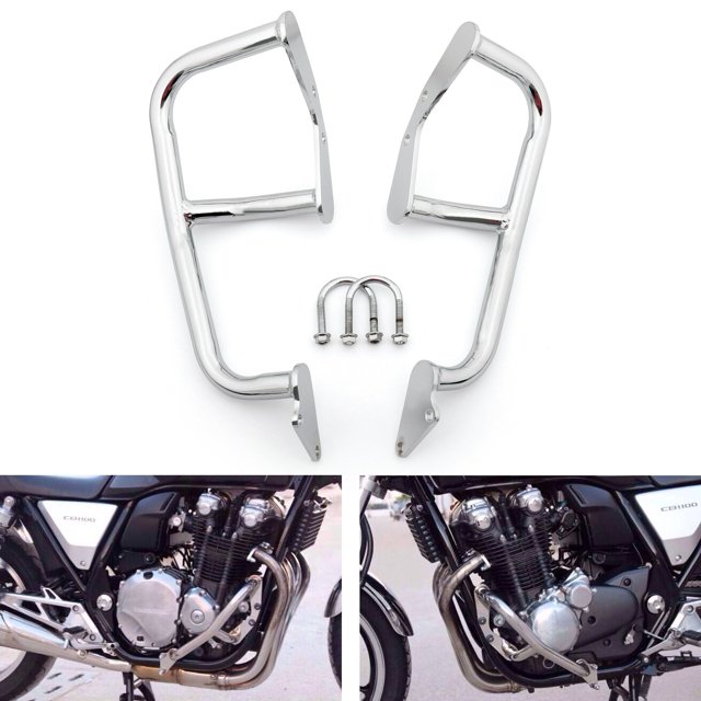 Chrome Barre de Protection Moteur pour Honda Cb1100 2010-2016 Argent