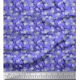 thumbnail image 1 of Soimoi Polyester Crepe Fabric Blossom Floral Fabric Prints by Yard 52 Inch Wide, 1 of 5