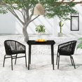 thumbnail image 1 of vidaXL 3 Piece Garden Dining Set Black, 1 of 4