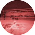 thumbnail image 1 of Ahgly Company Tapis Rond Lavable en Machine Intérieur Transitionnel Rouge Canneberge, 6 Pieds Rond, 1 of 7