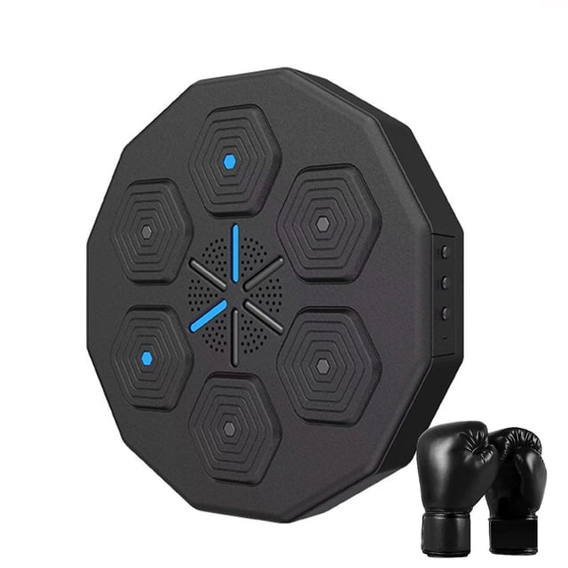 Music Boxing Machine Home Wall Mount Electronic Smart Focus Agility Training Digital Boxing Wall Target Punching Pads And Gloves