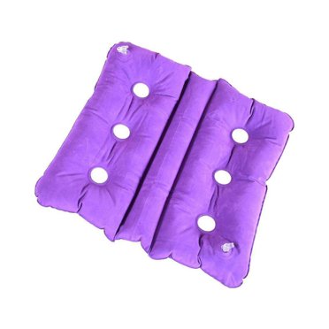 pitrice Coussin Gonflable d'Air Pliable Siège Chaise Coussin Gonflable Oreiller de Fauteuil Roulant Coussin Gonflable pour Lit Violet