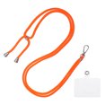 thumbnail image 1 of Unique Bargains Phone Lanyard, Adjustable Neck Lanyard with Transparent Lanyard Patch, Fluorescent Orange, 1 Count, 1 of 5