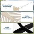 thumbnail image 2 of Double Hammock Set – Heavy Duty Outdoor Stand – Portable for Two – Adjustable Steel Frame – Patio, Garden, Beach & Backyard, 2 of 7