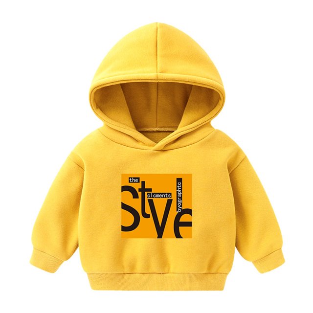 RXIRUCGD Mode Hauts à Manches Longues Décontractés pour Filles et Garçons, Jaune, Taille : 7 Ans