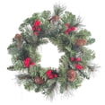 thumbnail image 2 of LSLJS Couronne de Noël de 16 Pouces, Couronne de Noël Extérieure Lumineuse pour Porte d'Entrée, Couronne de Noël pour Décorations de Fête des Fêtes, Couronne Couronne, 2 of 7