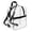 black, variant on Dvkptbk knapsack knapsack Transparent Backpack Transparent Mini Backpack Suitable for Students' Bags