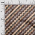 thumbnail image 2 of oneOone Georgette Viscose Brown Fabric Patchwork Craft Projects Decor Fabric Printed By The Yard 42 Inch Wide, 2 of 5