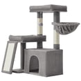 thumbnail image 1 of Feandrea Cat Tree, Cat Tower Condo with 2 Large Beds, Scratching Posts and Ramp, 85.8 cm Tall, Dove Grey PCT013GD01, 1 of 8