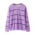 thumbnail image 1 of Kcodviy Enfants Tout-Petits Bébés Filles Tout-Petit Fille Camisole Printemps Automne Rayé Long T-Shirts Unis pour Enfants Manche Chandail à Capuchon Chandail Vêtements, 1 of 8