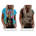 thumbnail image 2 of Qualitchoice T-Shirt Blouse Peinture à l'Huile pour Femmes Col Rond Chemise Amusante Hauts d'Été Mode Vêtements Chandail Décontracté Col Rond OFSAS-00529 S, 2 of 5