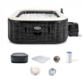 thumbnail image 1 of Intex PureSpa Greystone Deluxe 4 Person Inflatable Hot Tub Square Spa, 69" x 28", 1 of 10