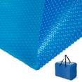 thumbnail image 1 of Costway 16x32 ft Rectangular Pool Solar Cover 12 Mil Heat Retaining Blanket with Carry Bag, 1 of 10