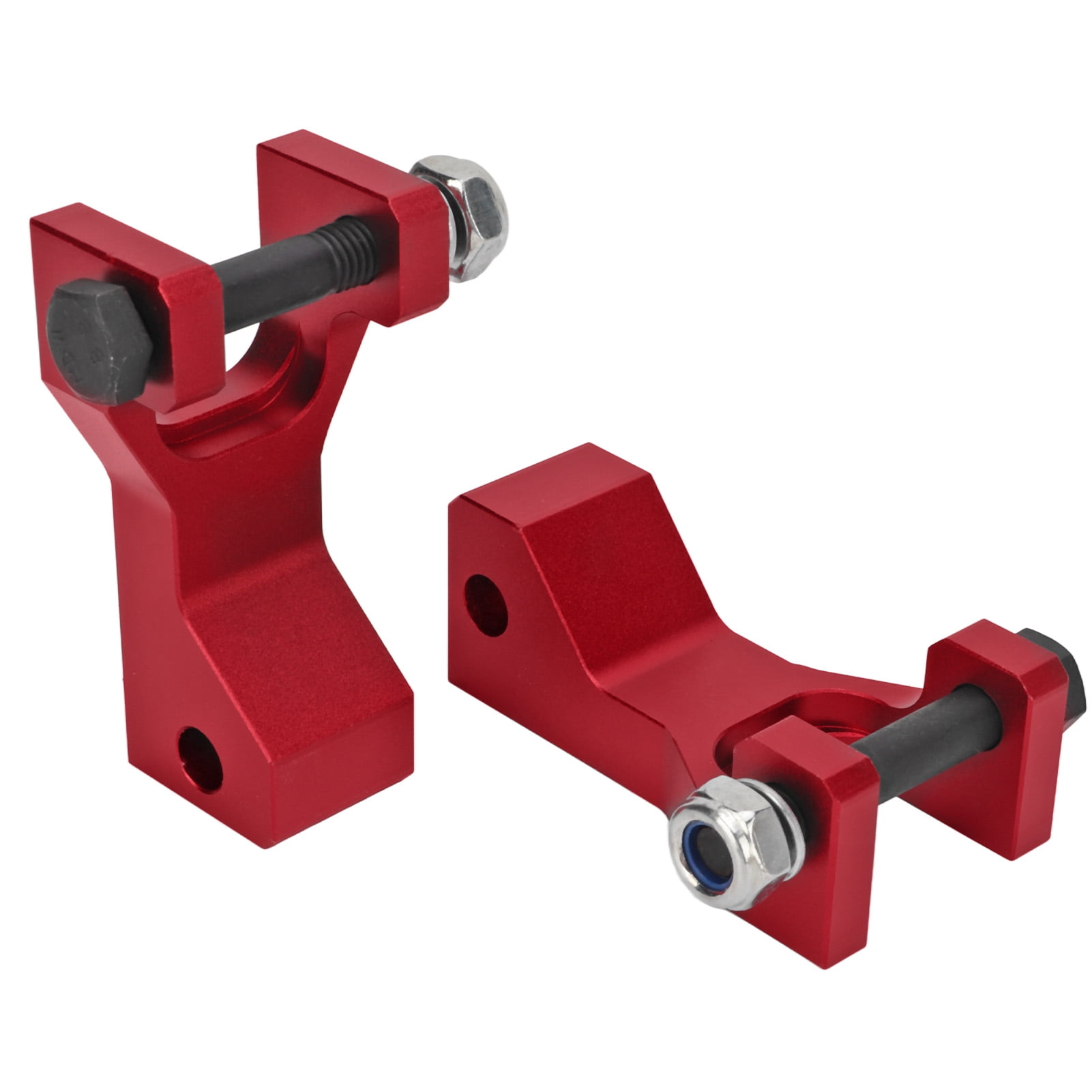 ATV Front Lowering Kit , 2PCS Adjustable ATV Front Lowering Block Faster cornering For Repairing Red