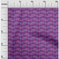 thumbnail image 1 of oneOone Cotton Silk Fabric Fish Block Printed Craft Fabric BTY 42 Inch Wide, 1 of 4