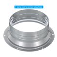 thumbnail image 4 of Unique Bargains Raccord de Conduit de 5 Pouces Bride Métallique Raccord Droit Bride de Tuyau Ronde Conduit de Ventilation, 4 of 5