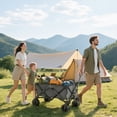 thumbnail image 2 of Outsunny Trolley on Wheels, Folding Camping Trailer, Dark Grey, 2 of 10