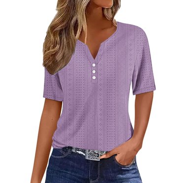Timegard Tops for Women Summer Keyhole Neck Ruched Cap Sleeve Comfy Tee Shirt Dressy Casual Tunic Tops