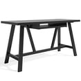 thumbnail image 1 of SIMPLIHOME Dylan SOLID WOOD Modern Industrial 60 inch Wide Home Office Desk, Writing Table, Workstation, Study Table Furniture in Black, 1 of 5