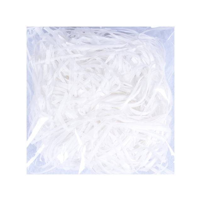 Maoww Crinkle Paper Raffia Shreds Colorful Boxes Filling Material DIY Packaging Confetti Wedding Party Greeting Tissue Accessories White