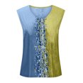 thumbnail image 2 of Birdeem Womens Summer Casual Design V-Neck Button Print Undershirt, 2 of 6