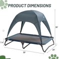 thumbnail image 2 of TIMBER RIDGE Outdoor Dog Bed with Canopy Cooling Elevated Dog Bed Portable Raised Dog Bed with Removable Canopy Shade Tent Dog Bed Dog Shade for Outside Medium Grey, 2 of 5