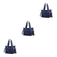 thumbnail image 4 of Wweixi 1/2/3 Sac Fourre-Tout Durable pour Femmes - Imperméable et Résistant à l'Usure, Multiples Poches, Bleu, 3 Pcs, 4 of 6