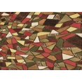thumbnail image 1 of Ahgly Company Machine Washable Indoor Rectangle Transitional Cinnamon Brown Area Rugs, 5' x 7', 1 of 7