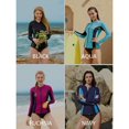 thumbnail image 2 of Haut Maillot Dermoprotecteur pour Femmes à Manches Raglan Longues, Fermeture Éclair devant, Chandail de Bain, 2 of 5