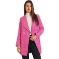 thumbnail image 1 of INSPIRE CHIC Trench-Coat Long à Col Châle Ceinturé pour Femmes Turquoise L, 1 of 6