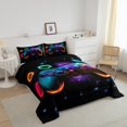 thumbnail image 3 of Gamepad Bedding Set Queen for Teens 3pcs Soft,Colorful Galxy Bedding Decor,Gamepad Reversible, 3 of 7