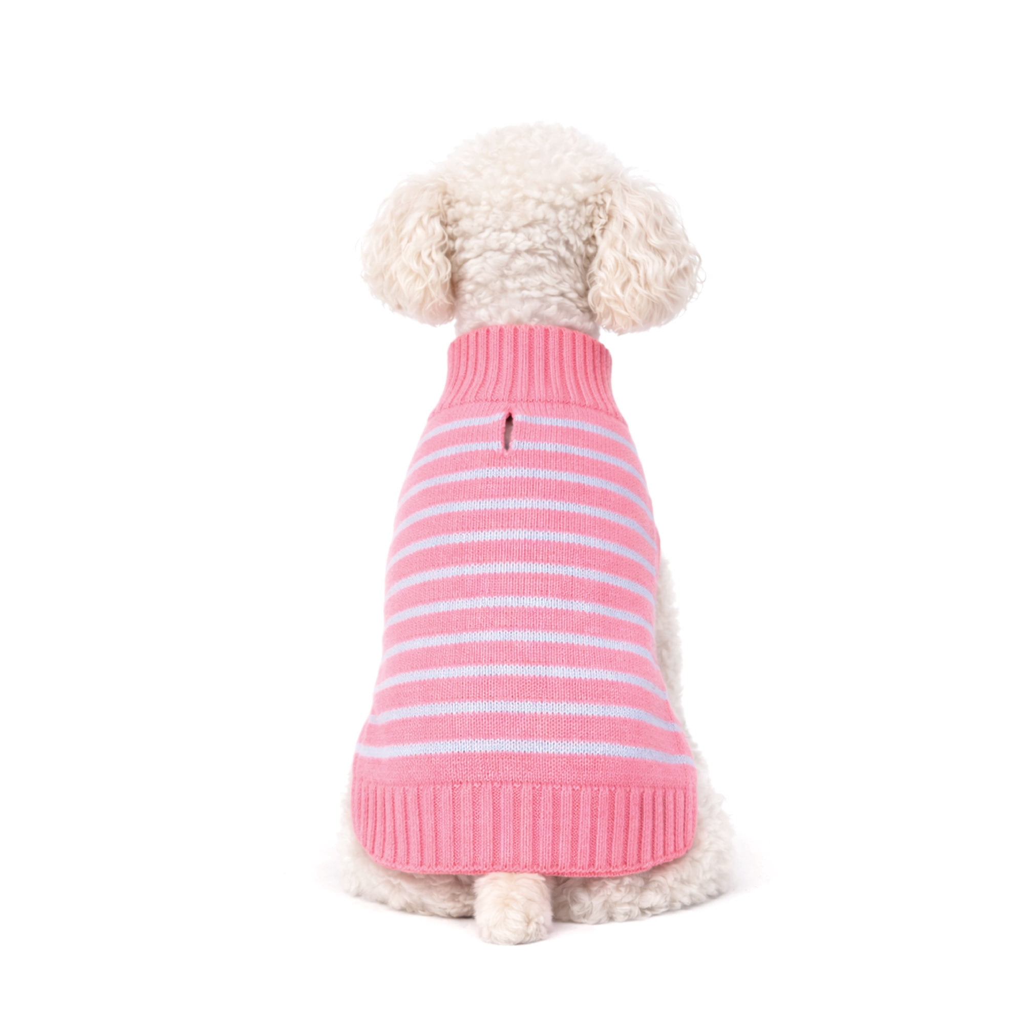 One Paw, Pull à col roulé côtelé rose pour chien, chaud et confortable, plusieurs tailles disponibles, pour chiens