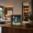 thumbnail image 1 of Sea Glass LED Light Box Wooden Frame Nautical Decor, 1 of 7