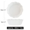 thumbnail image 3 of Qeeadeea Petit Plat de Cuisson, Ensemble de 2, Plat à Casserole en Céramique Coloré Rond, Petite Assiette à Tarte en Céramique Allant au Four-Blanc-15x15x5cm, 400ml, 3 of 7