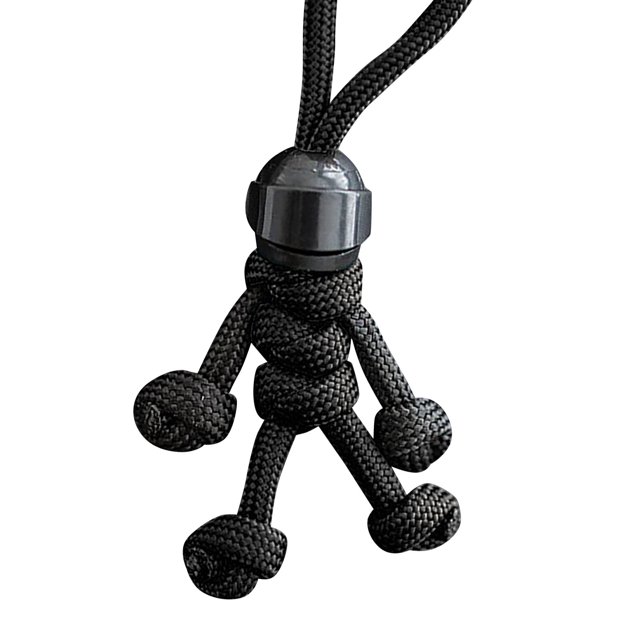 Kcodviy Motorcyclist Minifigure Hanging Chain Key Wrist Band Umbrella Rope Weaving Keychain Key Rings and Chains Personality Motorcycle Key Accessories
