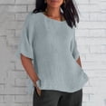 thumbnail image 1 of Meichang Cotton Linen Tops For Women, 1 of 5